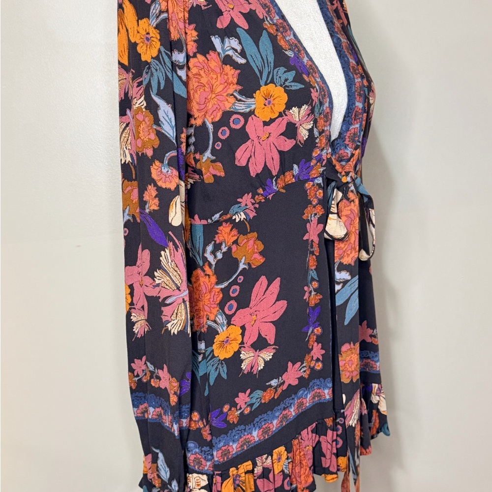 Free People Black Floral Tunic/Dress - Picture 3 of 8